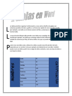 Tablas de Word