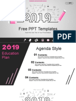 2019 Education Plan PowerPoint Templates