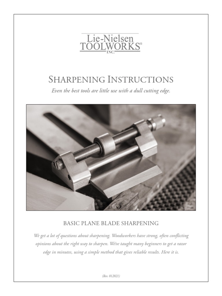 Plane Blade Sharpening Guide | PDF | Woodworking | Tools