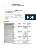 General Chemistry 2: Lynette Mae Licsi Q4 W2 M2