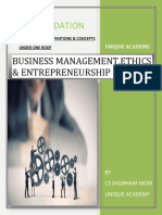 Cs Foundation: Business Management, Ethics & Entrepreneurship