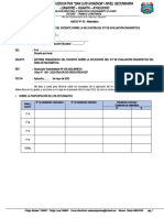 Informe Del Docente 1B - Kit de Evaluación Diagnóstica 2022 Secundaria Matemática