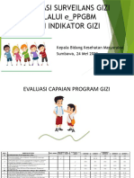 Evaluasi Surveilans Gizi 2022 - Triwulan 1