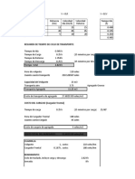 Analisis de Costos de Transporte