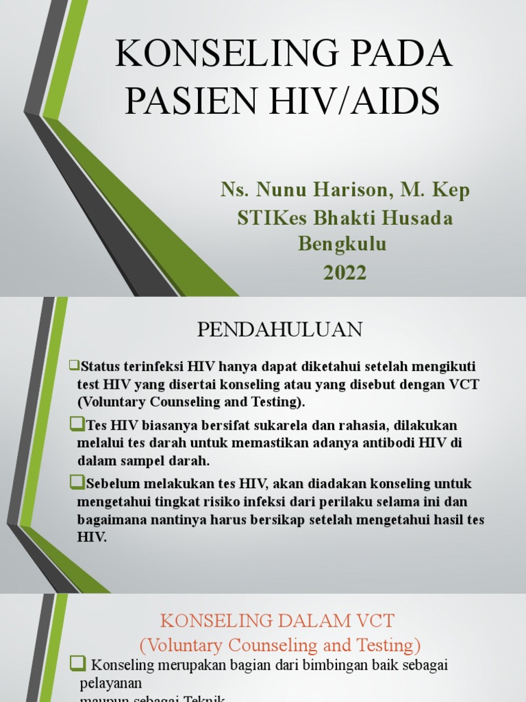Konseling Pada Pasien Hiv | PDF