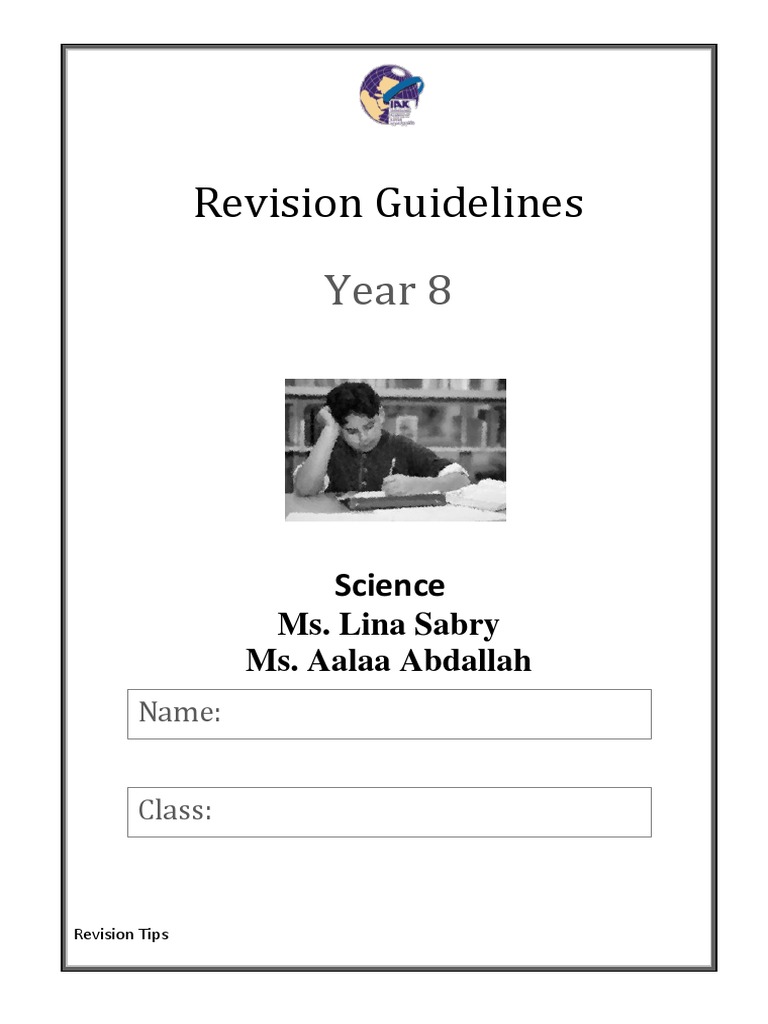 Year 8 Science Revision Guide | PDF | Sound | Test (Assessment)