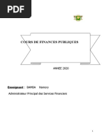 Cours de Finances Publiques: Enseignant: BAMBA Namory