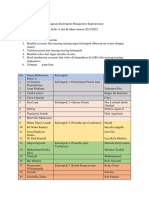 Penugasan Kelompok Untuk Kelas A Dan B 2022