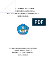 Daftar Nilai Pramuka SDN Sentul 1 Kota Blitar