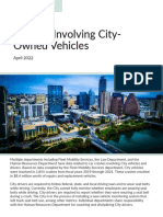 Special Request Crashes Involving City Owned Vehicles April 2022
