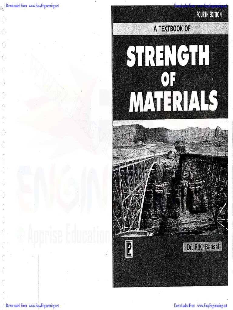 STRENGTH OF MATERIALS - Dr.R.K.Bansal | PDF