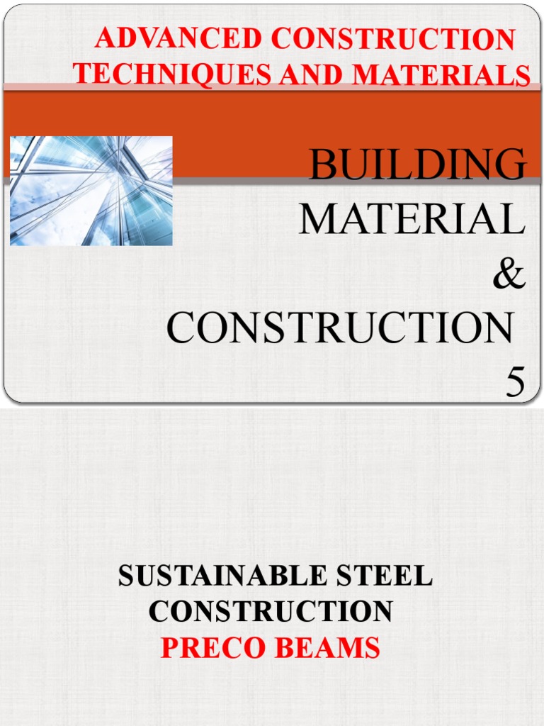 0.1advanced Structures - Sustainable Steel | PDF | Beam (Structure ...