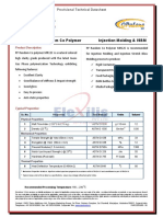 Polypropylene Random Co Polymer Injection Molding & ISBM: Provisional Technical Datasheet
