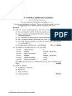 Paper - 1: Principles and Practice of Accounting: © The Institute of Chartered Accountants of India