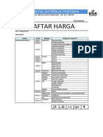 Pricelist Cabang Bandung 25-11-2021