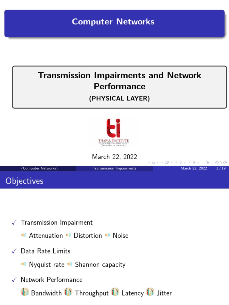 Types Of Transmission Impairments In Computer Network