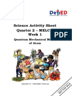 Science Activity Sheet Quarter 2 - MELC 1 Week 1: Quantum Mechanical Model of Atom