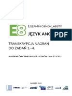 Język Angielski: Gzamin Ósmoklasisty