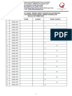 Daftar Hadir Dan Tanda Terima Service Donor UTD Per Agustus 2020