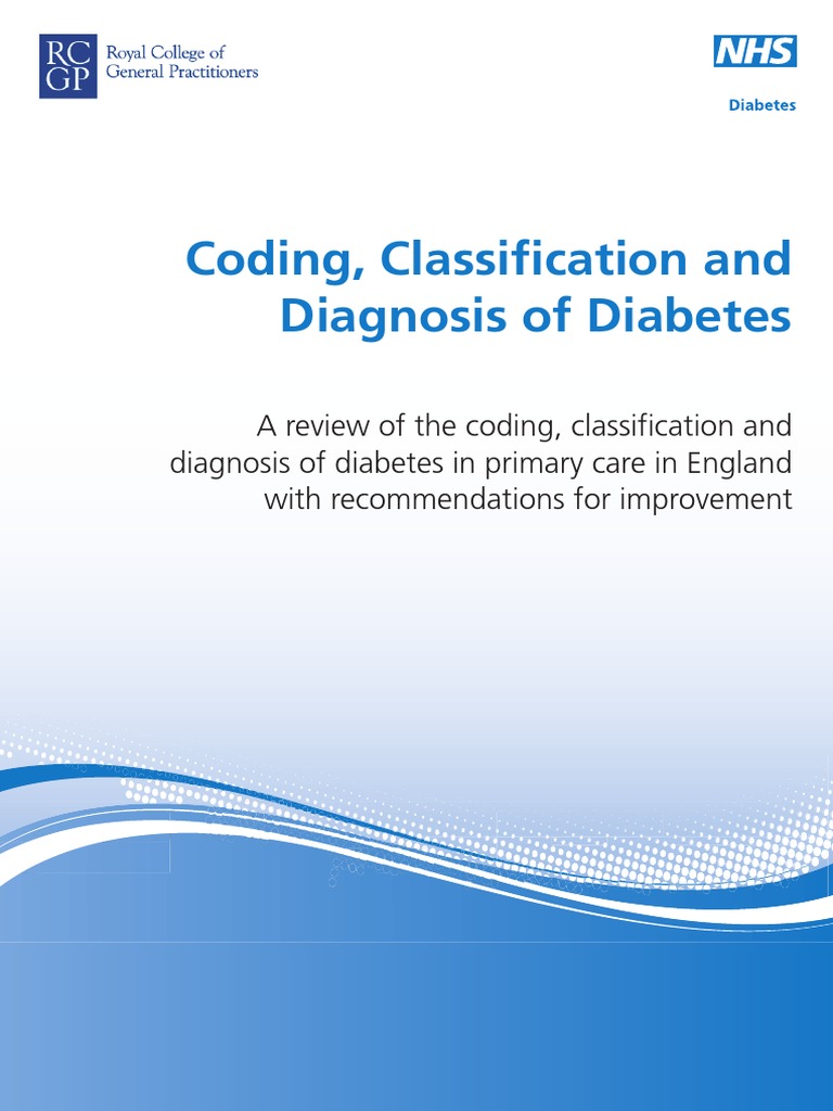 Coding, Classification and Diagnosis of Diabetes | PDF | Medical ...