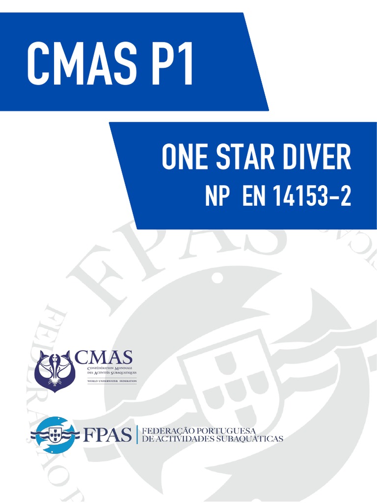 CMAS P1 Diver Requirements PDF Mergulho submarino Equipamento de