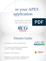 2016 SIOUG HROUG Aljaz Dimitri Secure Your Apex Application