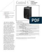 JBL Control 5 Spec Sheet