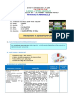 D2 SESION MAT. Descomponemos en Grupos de 10 y 100 Unidades.