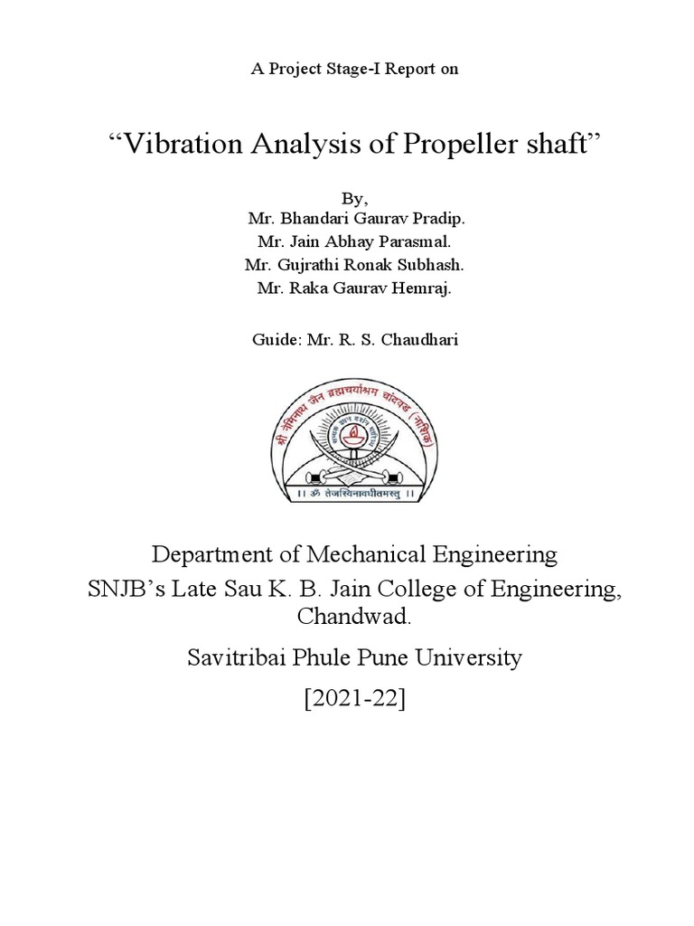 Vibration Analysis of Propeller Shaft | PDF | Solar Energy | Photovoltaics