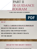 Career Guidance Program: Carlo Del Rosario Guerrero