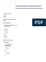 SE Assignment On Software Metrics