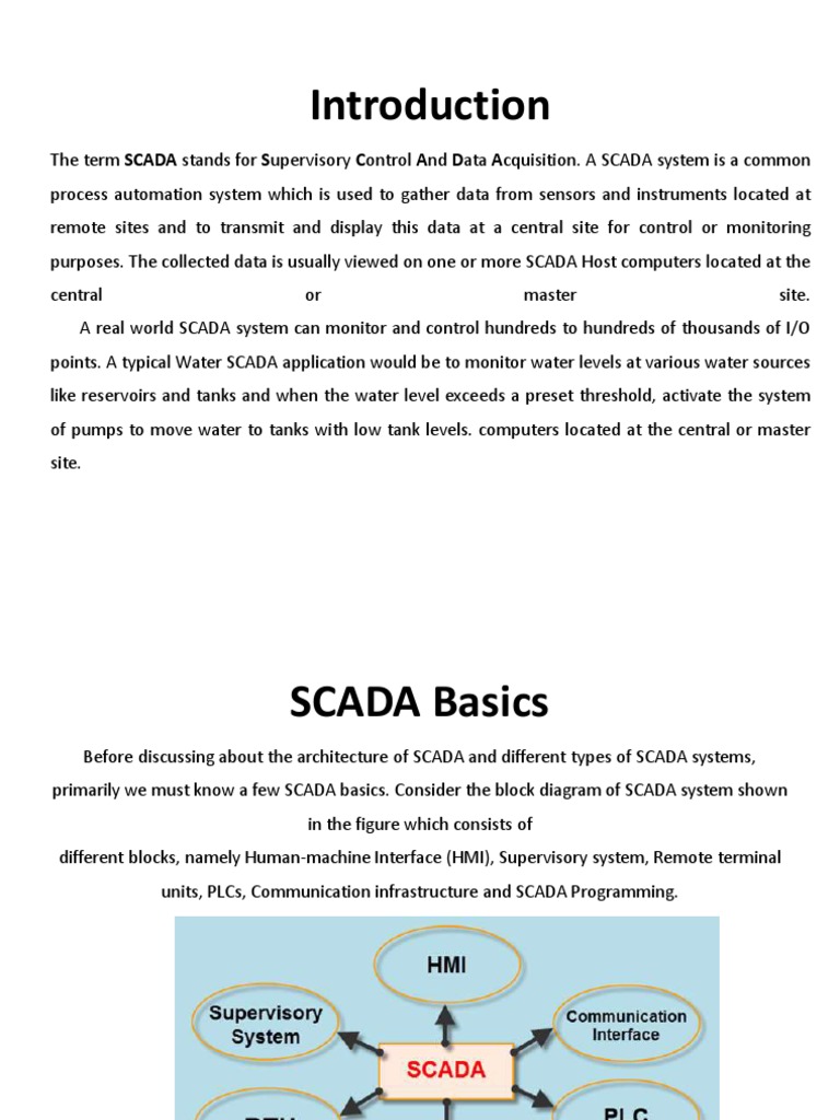 Introduction to SCADA Systems | PDF | Scada | Information Age