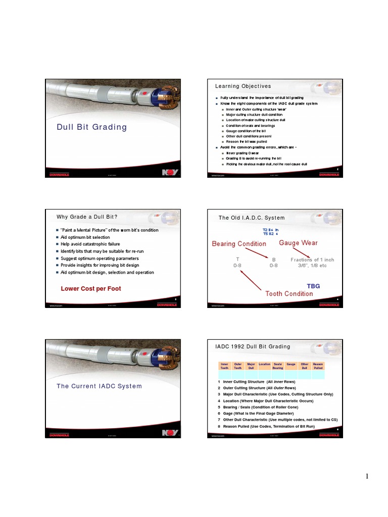 DBB Dull Grading IADC System PDF Tooth