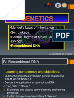 Genetics - Recombinant Dna