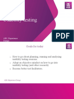 User Testing Course