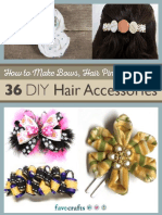 How To Make Hair Bows Hair Pins and More 36 DIY Hair Accessories Free Ebook