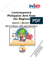 Contemporary Philippine Arts From The Regions: Quarter 1-Module 9 Bicol Culture, Arts and Literature