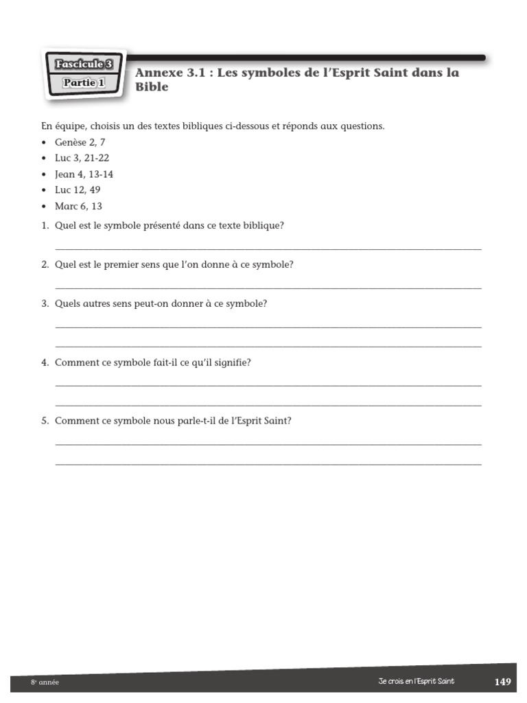 Les Symboles de L'esprit Saint Dans La Bible Descargar gratis PDF