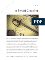 Antique Sword Cleaning - Forde Military Antiques