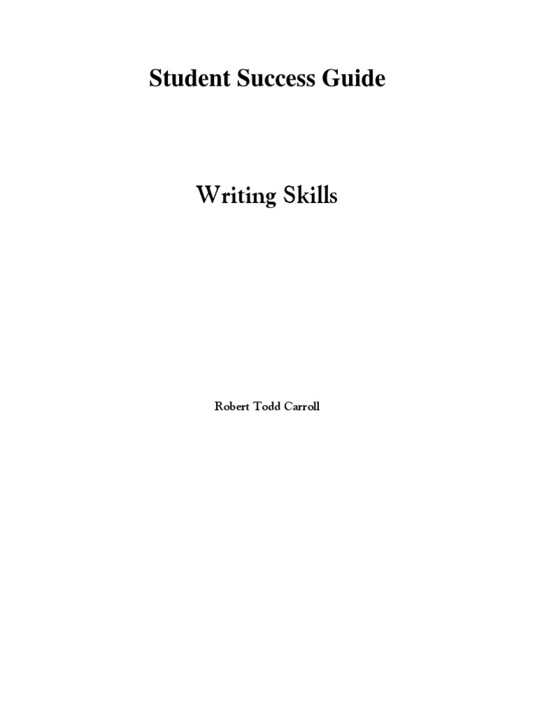 Writing Skills | PDF | Foreign Language Studies | Science & Mathematics