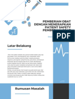 Pemberian Obat Dengan Menerapkan Patient Safety Pemberian Obat Intravena