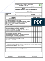 Inspeccion de Pre Uso - Equipos