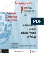 Apresentação Do PowerPoint - III Jornadas Sobre Contratuyalização em CSP Do Algarve - A Reforma Dos CSP em Portugal - 14.12.2016