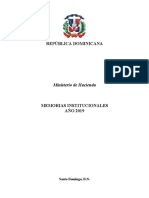 2019 Memoria Institucional Ministerio de Hacienda