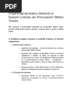 Proprietăţile  ale Persoanelor Sfintei Treimi