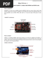 Practical: 1: Aim: Getting Started With Nodemcu, Arduino With Esp8266 and Esp32 in The Arduino Ide