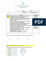 Evaluación Quinto Multiplicaciones