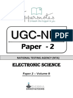 UGC NET ElectronicsSample Book 8