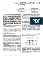 Design of PV System With DC Distribution For Rural Electricity