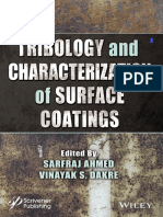 Tribology and Characterization of Surface Coatings (2022, Wiley-Scrivener)